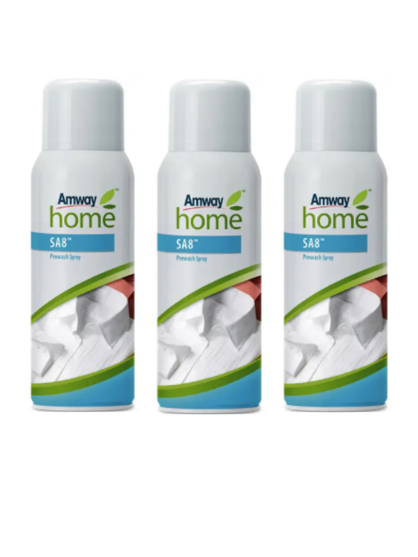 3 Adet Amway Home SA8 Yikama Oncesi Leke Cikarici Sprey 400 ML
