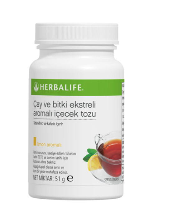 Çay ve Bitki Ekstreli Aromalı İçecek Tozu Limon Aromalı 51 g
