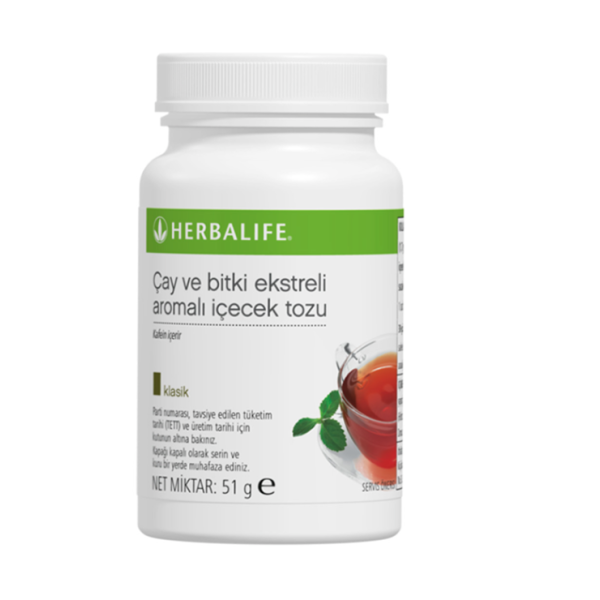 Çay ve Bitki Ekstreli Aromalı İçecek Tozu Klasik 51 g