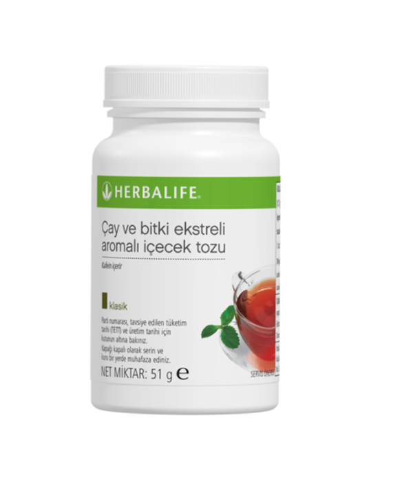 Çay ve Bitki Ekstreli Aromalı İçecek Tozu Klasik 51 g
